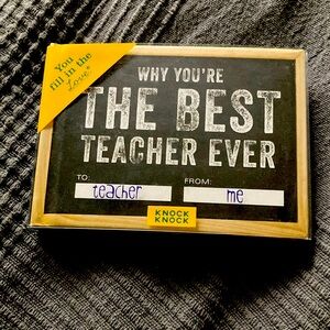 Best Teacher Ever gift book